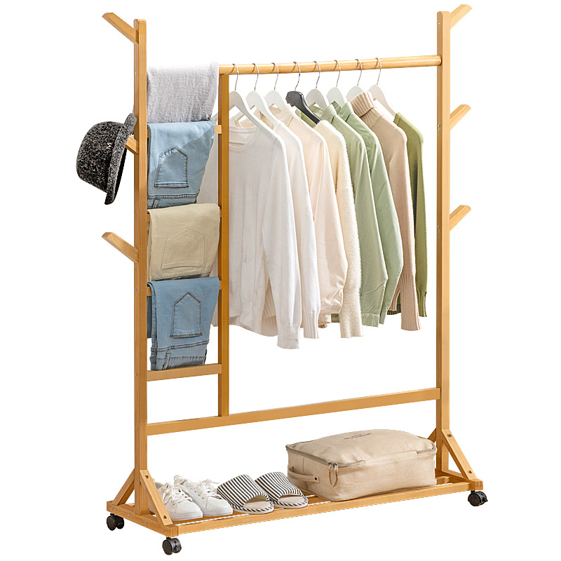 Coat Rack Floor Hanger Household Hanger Hanging Clothes Floor Rack Bedroom Vertical Simple Rack Hanger