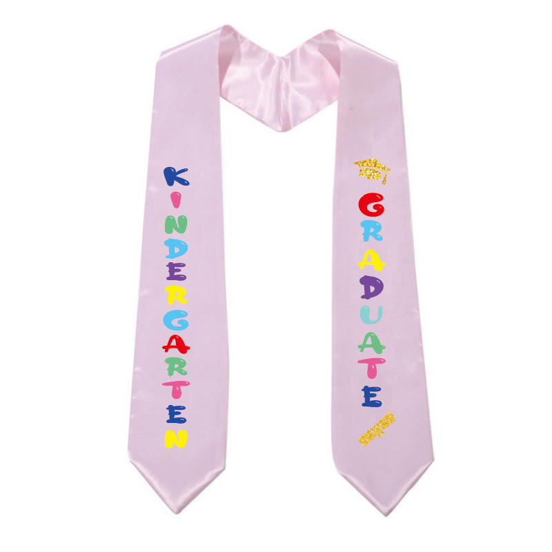 Children's Graduation Ribbon, Customized Master's and Doctoral Etiquette Shoulder Strap, Pure Presidential Campaign Honor Award Shawl