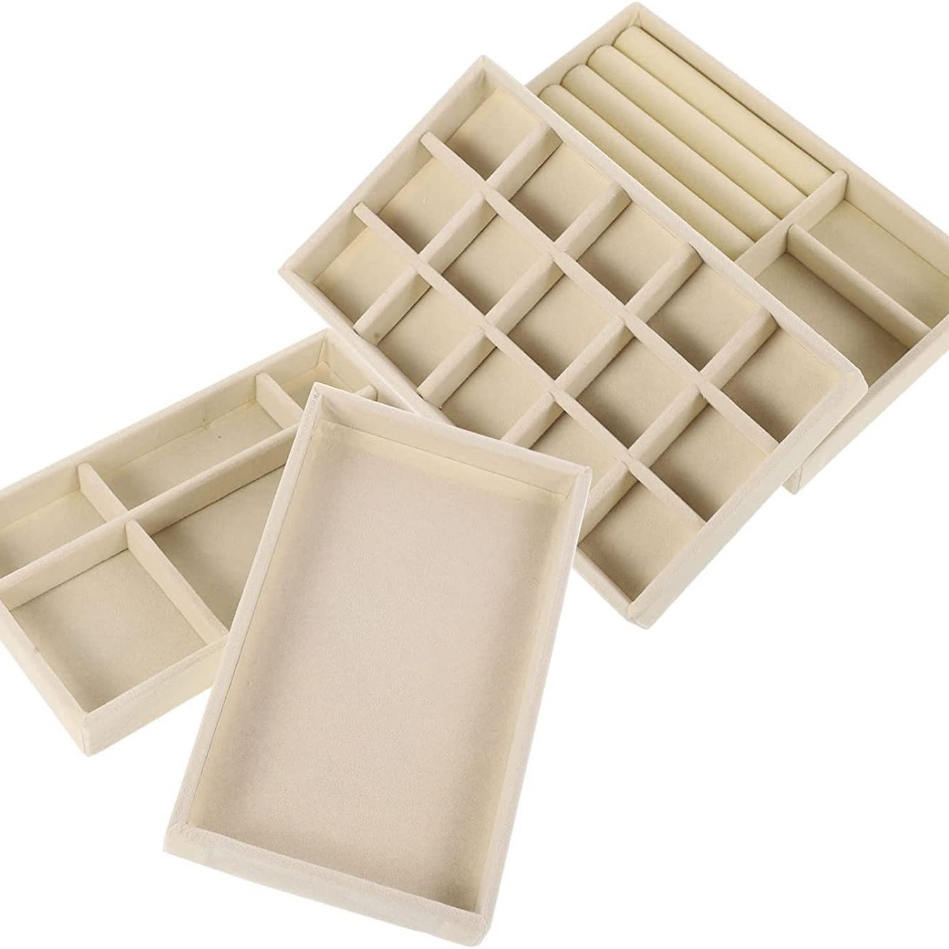 Коробка для хранения ювелирных изделий, органайзер для макияжа, подставка для серег и колец