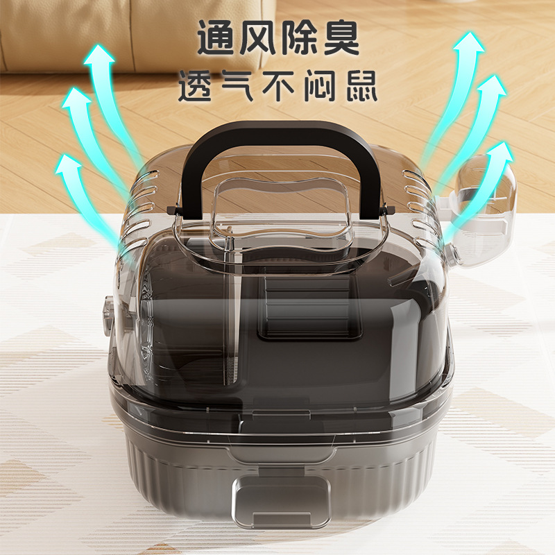 Outgoing Portable Hamster Cage Panoramic Transparent Double Layer Luxury Golden Bear Cage Oversized Villa Hamster Cage