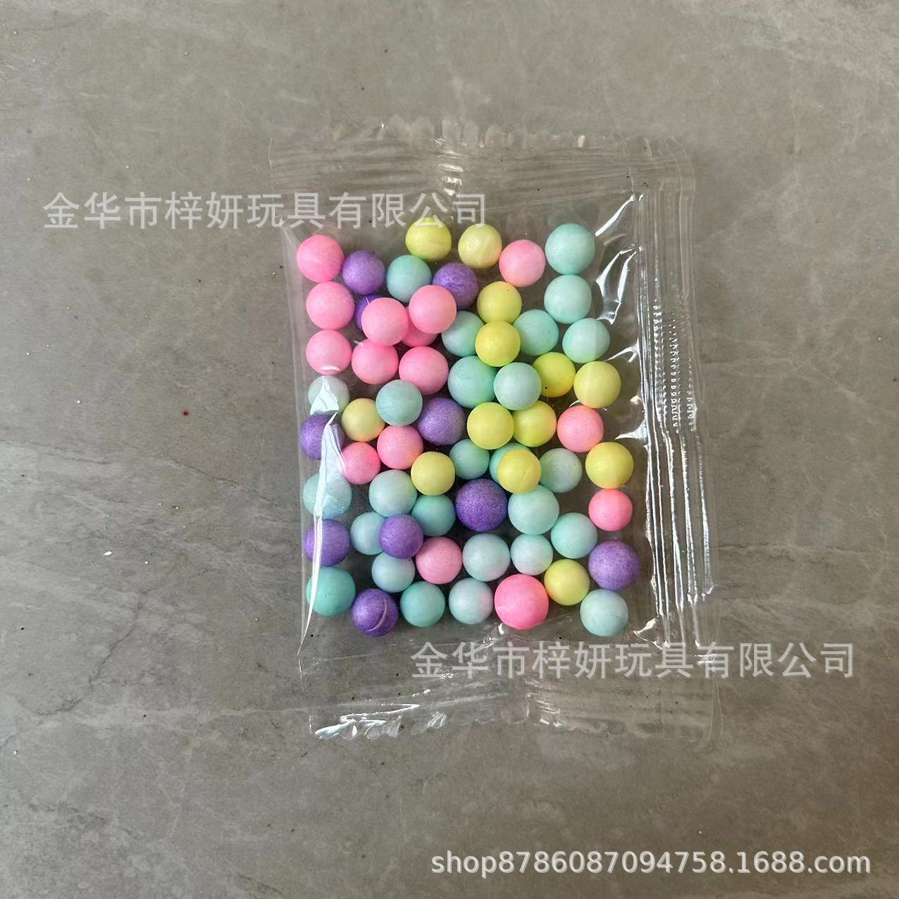 Пакет 0.3г с цветными пенопластовыми шарами для DIY слайма