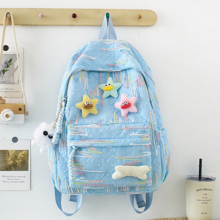 High-value schoolbag for female junior high school students Korean-style Mori large-capacity backpack for Senior high school primary school students fashion lightweight backpack