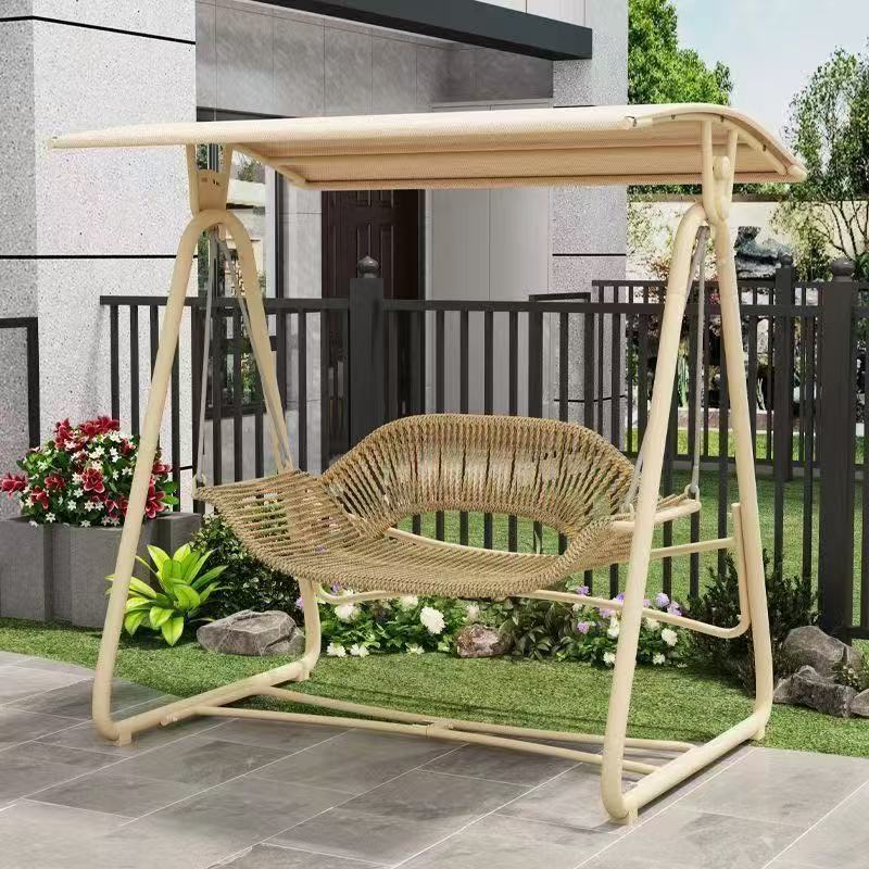 Courtyard Swing Rocking Chair Outdoor Garden Villa Recliner Internet-famous Balcony Double Hammock Hammock Outdoor Double Swing