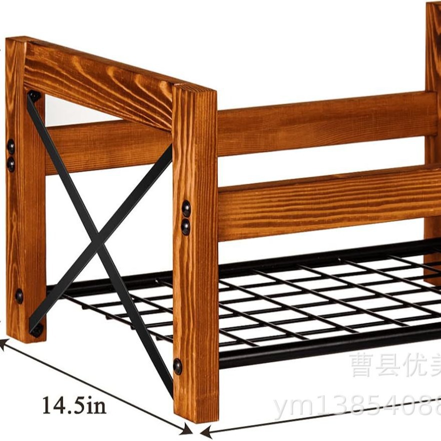 Iron Wood Combined Record Rack Desktop Storage Rack Vinyl Record Organizing Rack Creative Photo Album Cd Rack