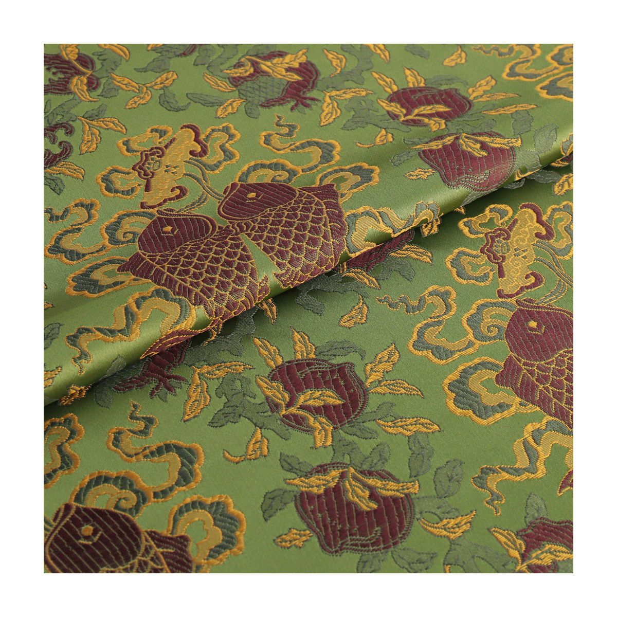 "FS185 Eight Treasures Pisces" Guofeng New Song Jin Clothing Fabric Jacquard Brocade Fabric Vest Jacket