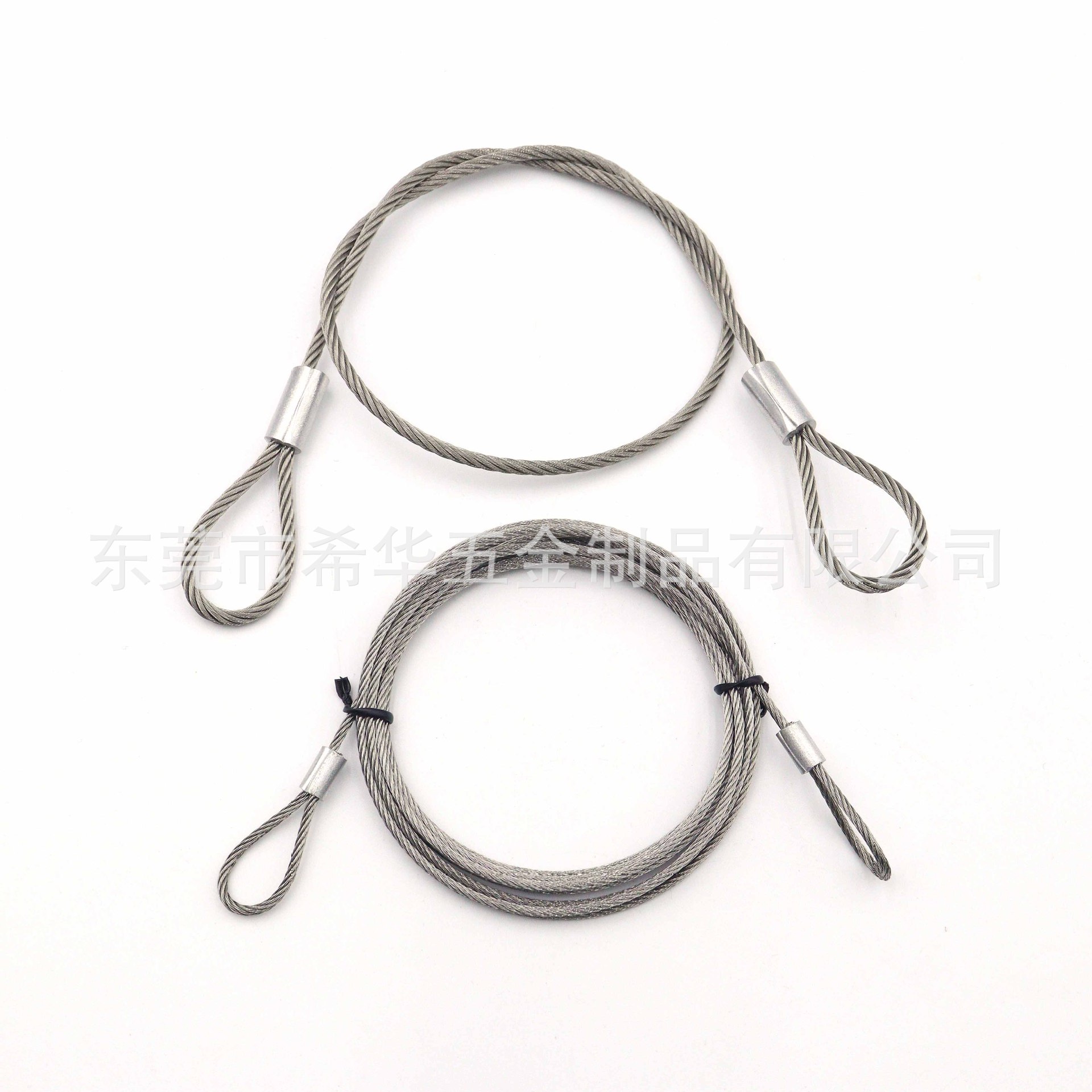 Cross-Border Stainless Steel Pressed Wire Rope Aluminum Sleeve Lamp Hanging Rope Billboard Anti-Fall Safety Rope Steel Wire Hanging Rope Aluminum Sleeve