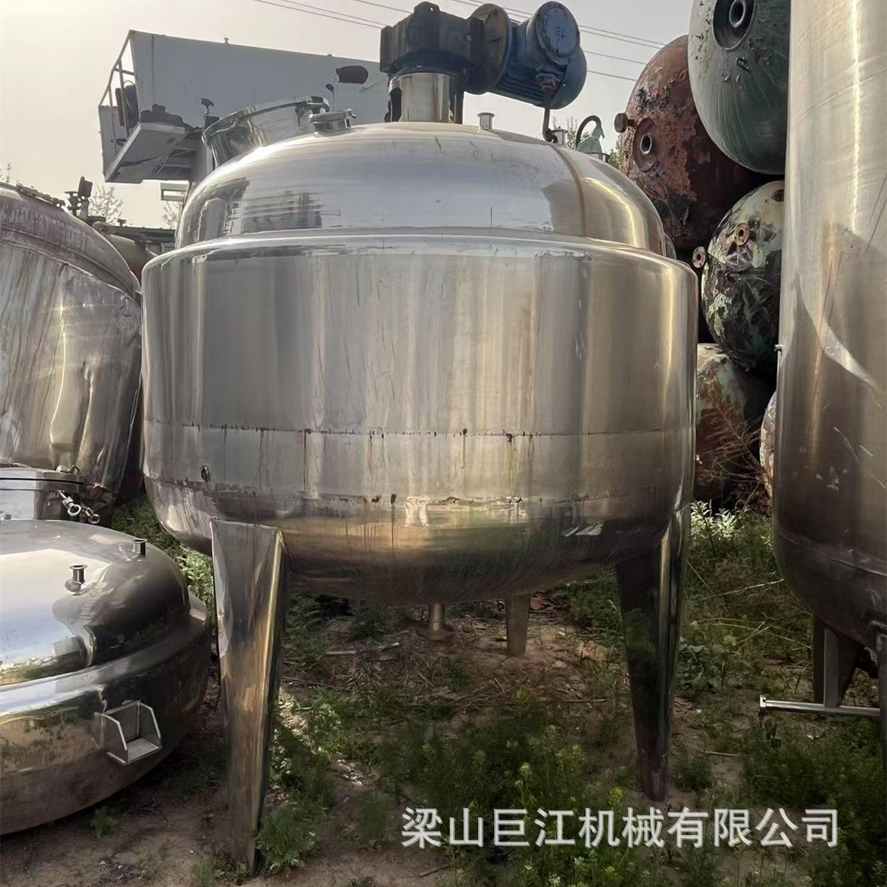 Продажа б/у кристаллизатора из нержавеющей стали, много кубовый кристаллизатор, оборудование для химических, фармацевтических и пищевых заводов