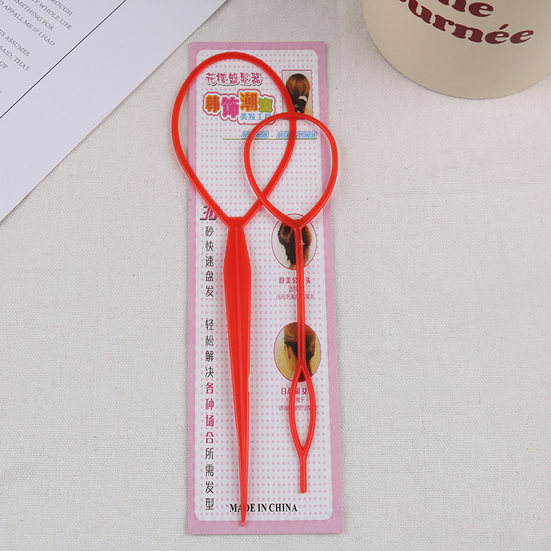 Wholesale pattern hair pull pin hair stick set girls Balls Head shape hair coil artifact hairdressing tool hair cutter