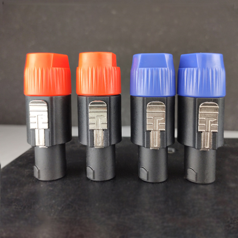 Адаптер для профессионального аудиоразъема из чистой меди с четырьмя ядрами для колонок, разъем Cannon, аксессуары для усилителей и сценических рупоров