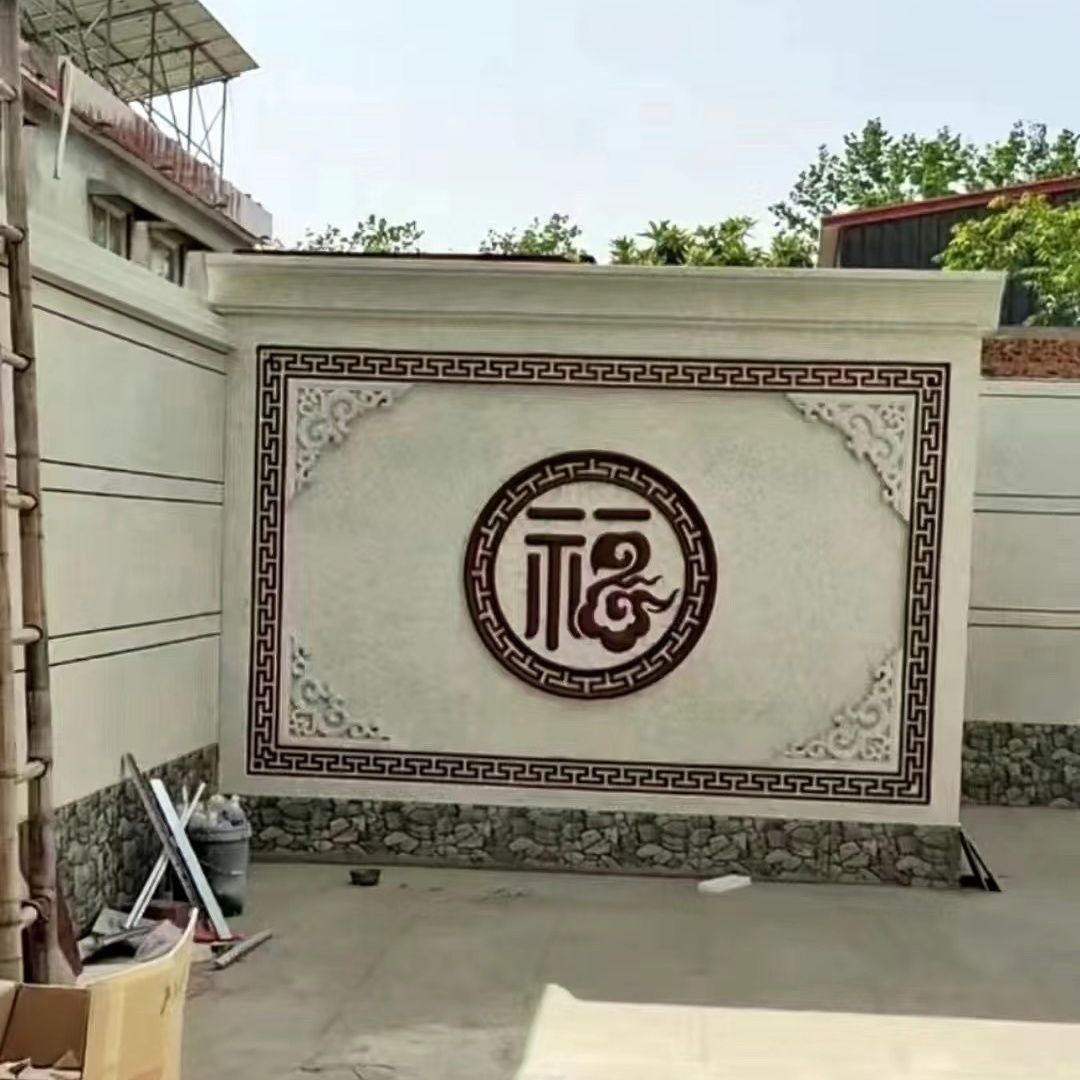 Exterior Wall Decorative Relief European Rectangular Carved Panel Eps Exterior Wall Relief Anti-Stone Carving Finished Product