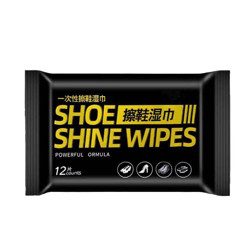 Shoes Wet Wipes 12 Smoking Portable Disposable Wet Wipes Disposable Artifact Footwear Strong Decontamination Factory Outlet