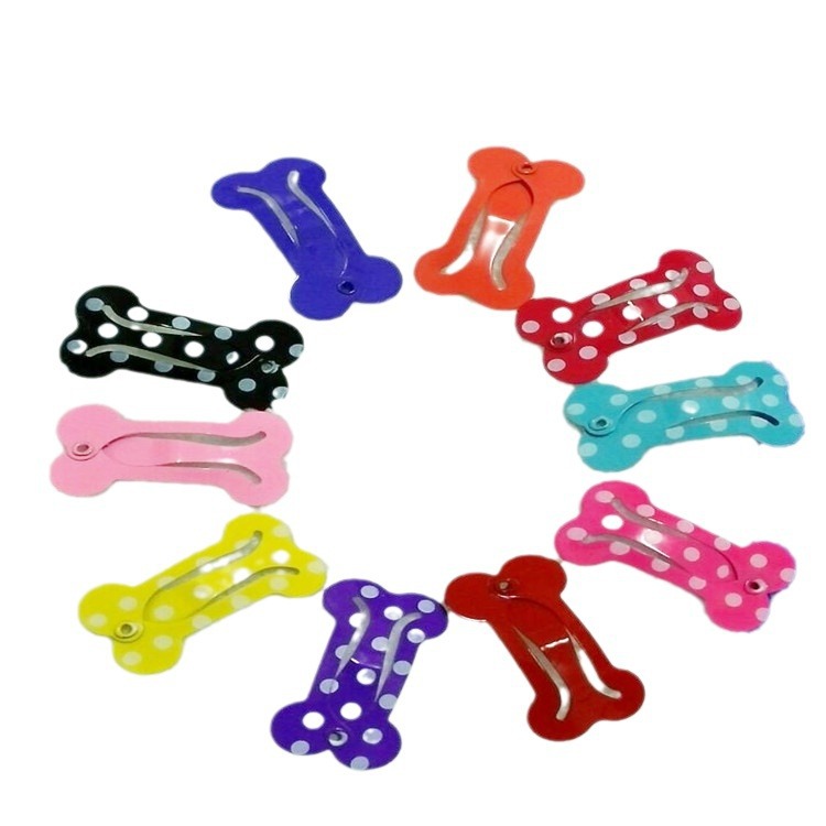 Dog Bone Hairpin BB Clip Daily All-match Girl's Cream Baby's Fringe Framed Hair Side Clip