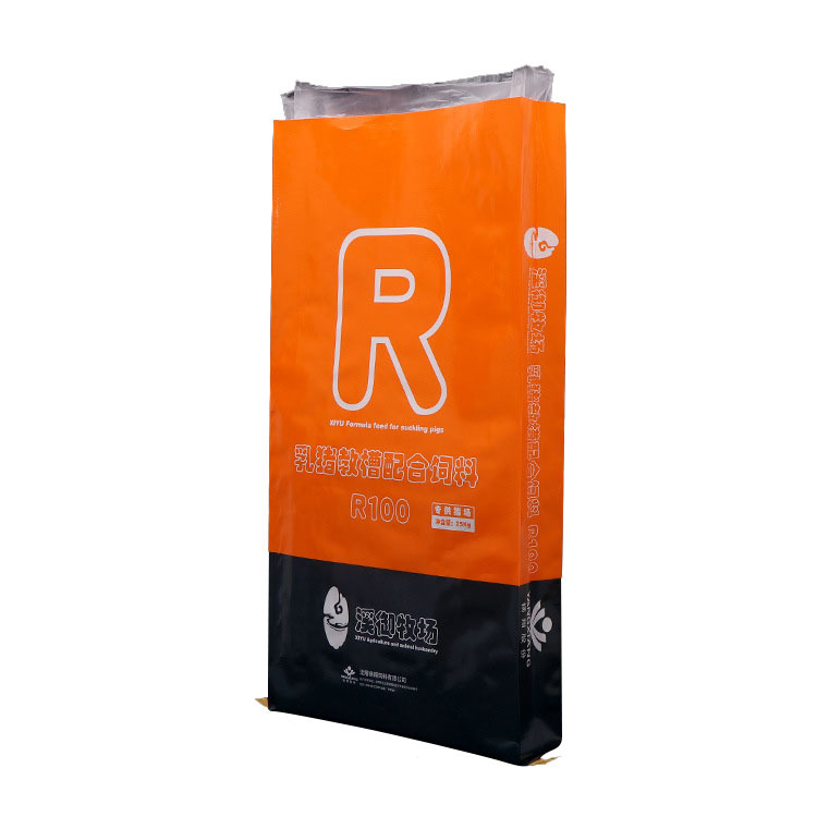 Organic fertilizer feed packaging snakeskin woven bag waterproof cover inner nutrient soil pottery color printing woven bag manufacturer