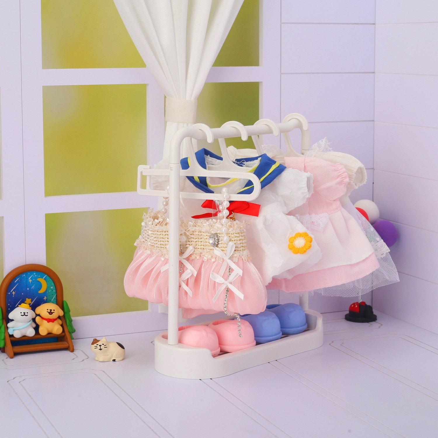 Cotton Doll Clothes Hanger BJD Doll Doll Clothes 10/15/20cm Doll Clothes Display Rack Toy Clothes Clothing