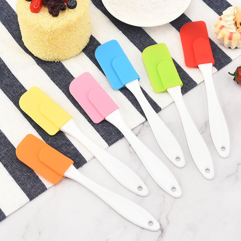Small size silicone split scraper jam smear scraper cream butter spatula cake baking tool factory in stock