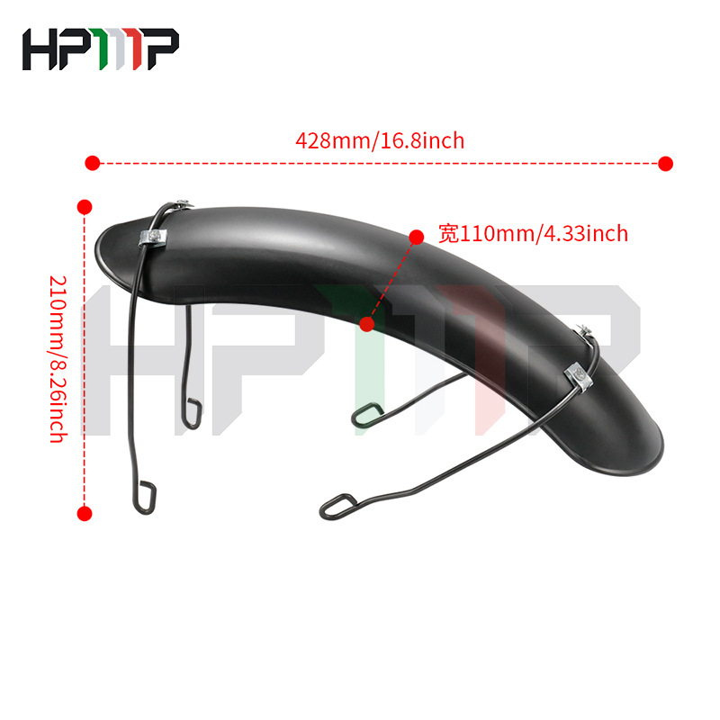 Motorcycle fender retro modified fender rain guard baffle GN/GS125 extended front fender mud tile
