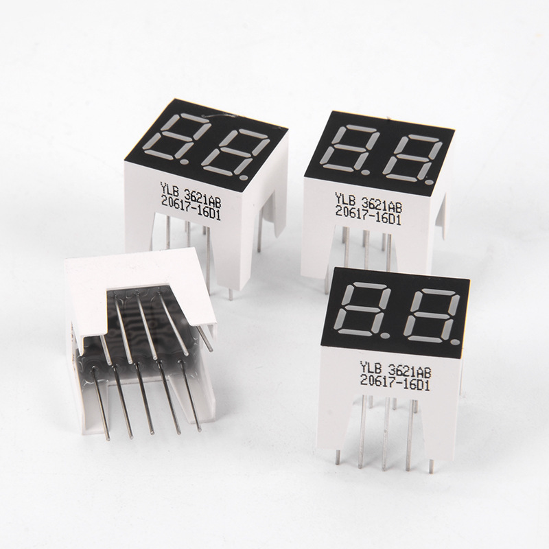 0.36 inch 2 digit digital led digital tube display module pin blue monochrome common positive and common negative High shell