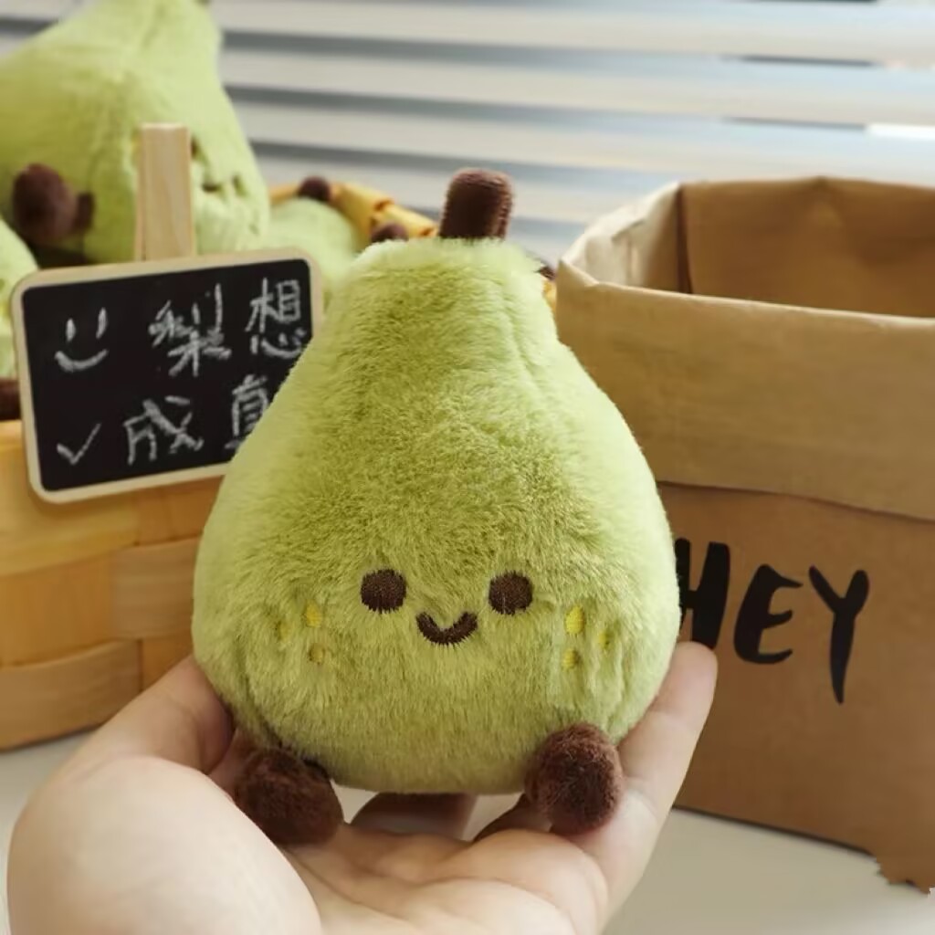 Pear Wants to Come True Bag Pendant Cute Little Pear Plush Doll Schoolbag Hanging Ins Style Pear Plush Doll