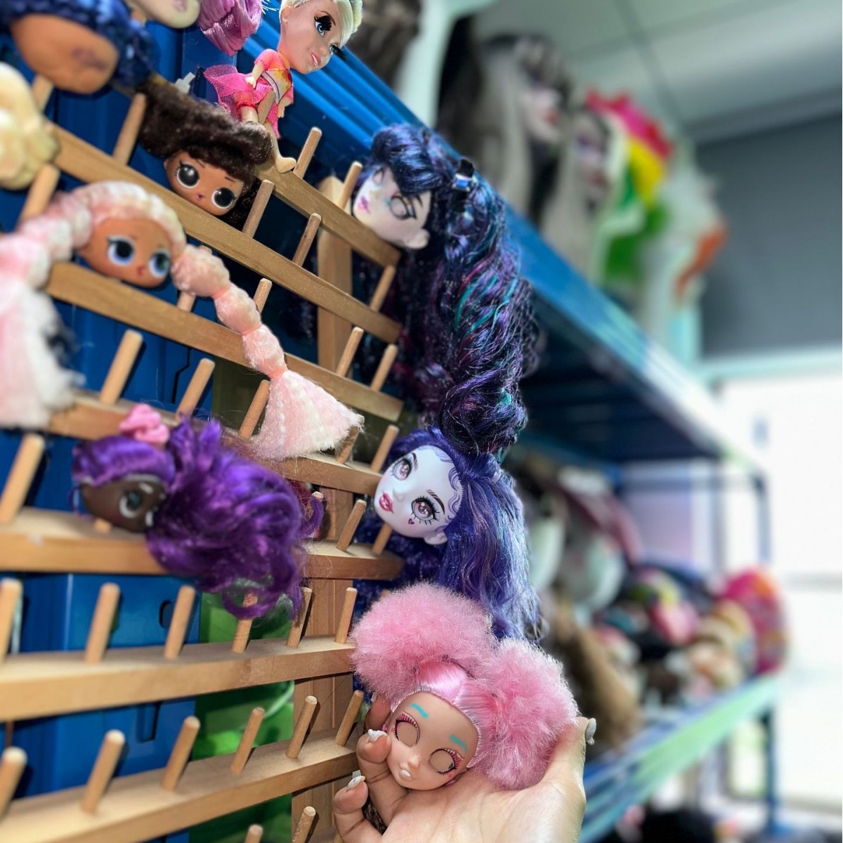 Custom-Made Pa Nylon Hair, Rubber Doll Hair, Rubber Doll Hair, Rubber Doll Head Car Hair Transplant Processing