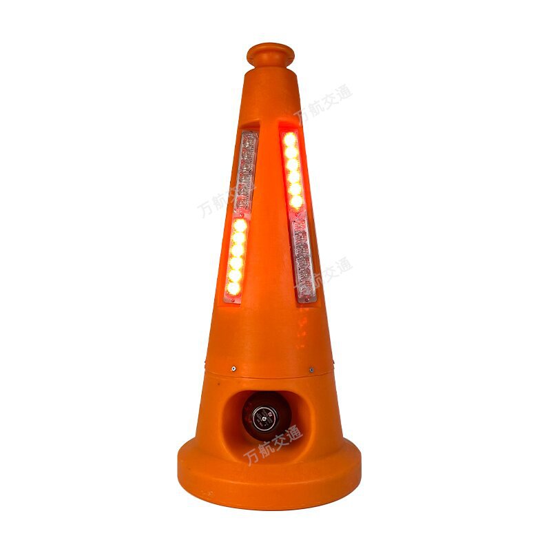Acousto-optic warning road cone highway construction LED acousto-optic road cone voice alarm flash warning cone barrel