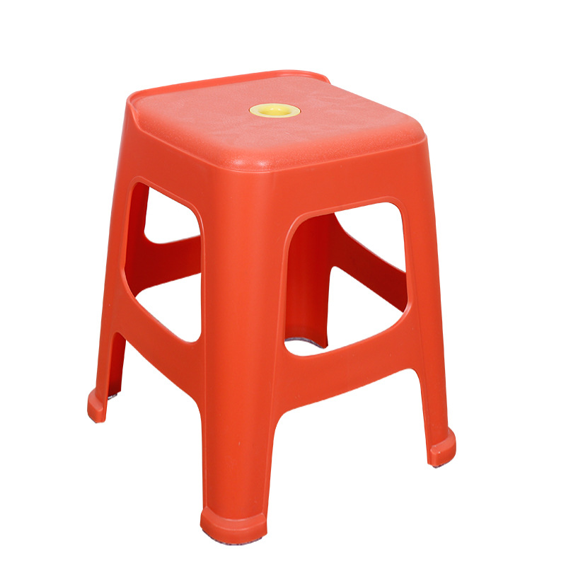 Thickened phoenix tail plastic square stool extra thick non-slip shoe changing stool bathroom stool simple high stool children's stool chair wholesale