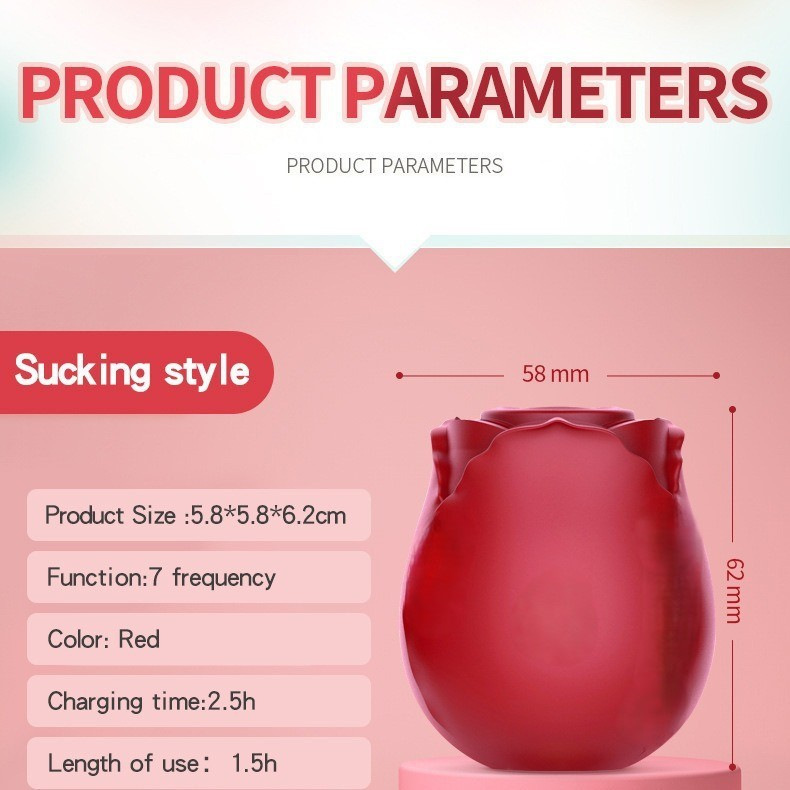 Factory Special Price Rose Sucking Vibrator Female Tongue Licking Flirting Vibrator Masturbation Device Adult Sex Toy Av