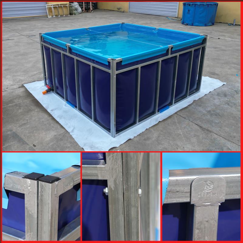 Customized Bracket Canvas Fish Pond Water Reservoir Plastic Fish Tank Large Water Reservoir Orchard Water Reservoir Thickeneded