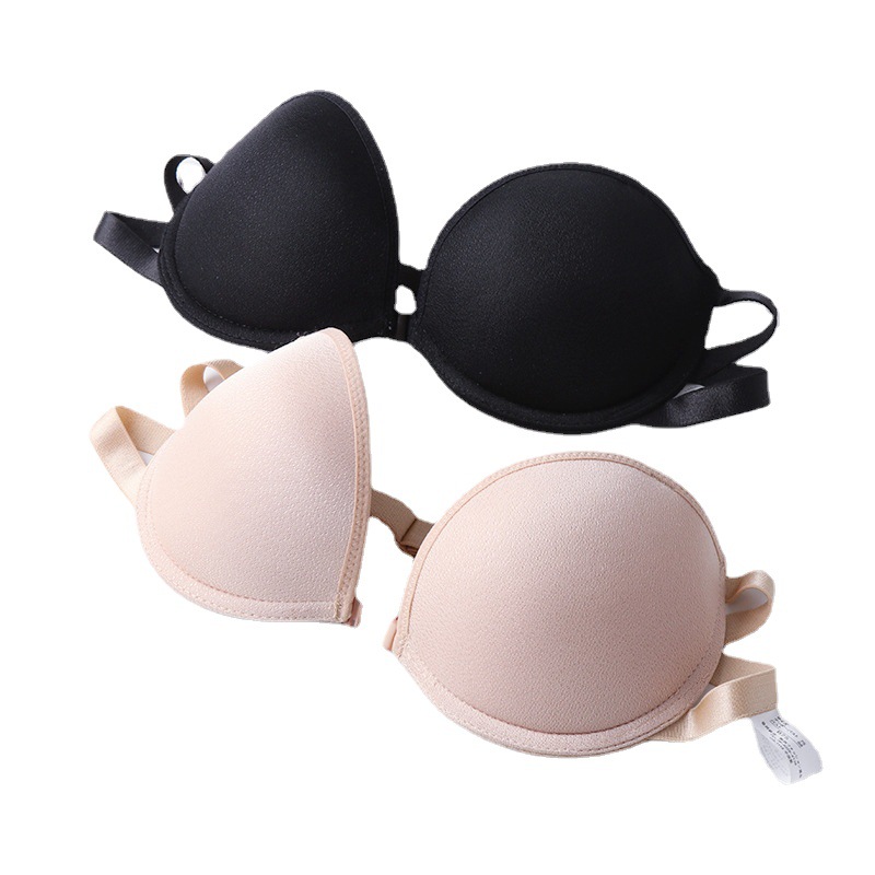 Sexy Japanese Style Jackfruit Wedding Dress Latin Dance Front Buckle Strapless Invisible Intimates Push-Up Non-Slip Bra