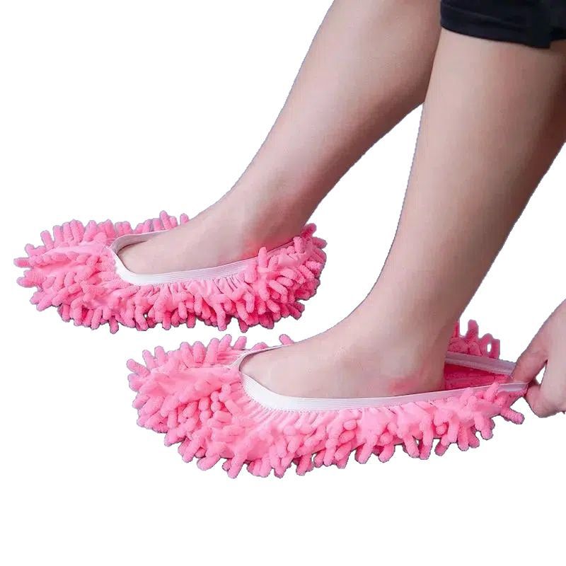 Floor Mopping Shoe Cover Lazy Shoe Cover Household Cleaning Wooden Floor Floor Bag Toe Slippers Warm Silent Rag Floor Mopping