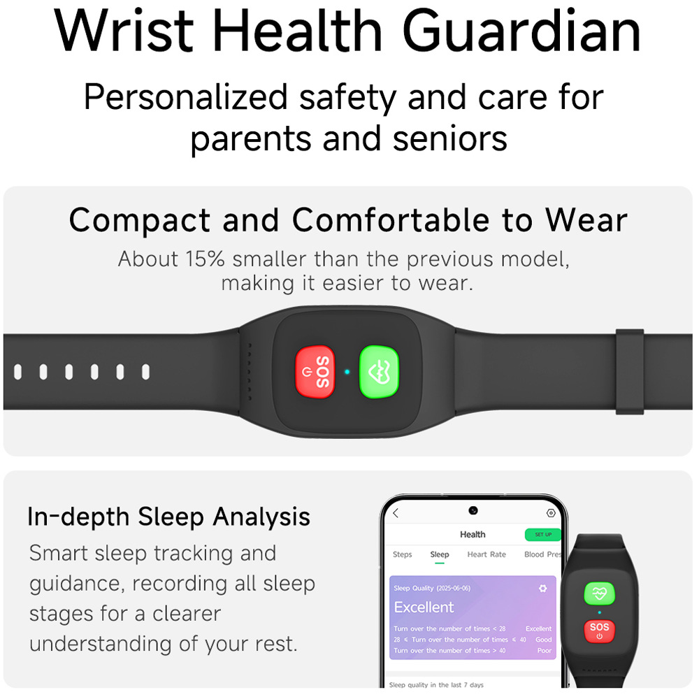 Cross-border smart phone bracelet for 4G elderly GPS positioning reminder watch with heart rate and blood pressure health S8