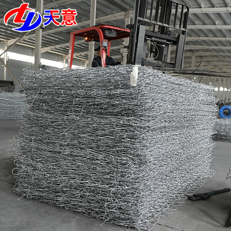 Galvanized Stone Cage Mesh Wall-blocking Grille Net Flood-proof Engineering Grub Stone Cage Mesh River Treatment Marble Cage Mesh Box Lead Wire Cage
