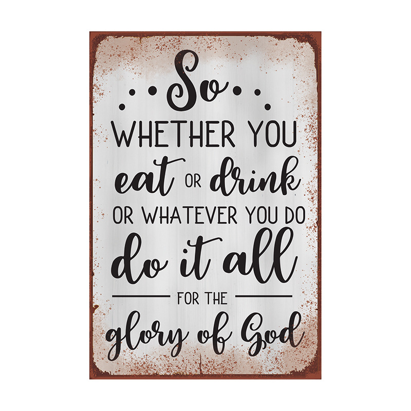 Factory Direct Sales Easter-Themed American Tin Paintings, Pastoral Wall Decor, Vintage License Plate, Bar, Cafe, Home Decoration Painting