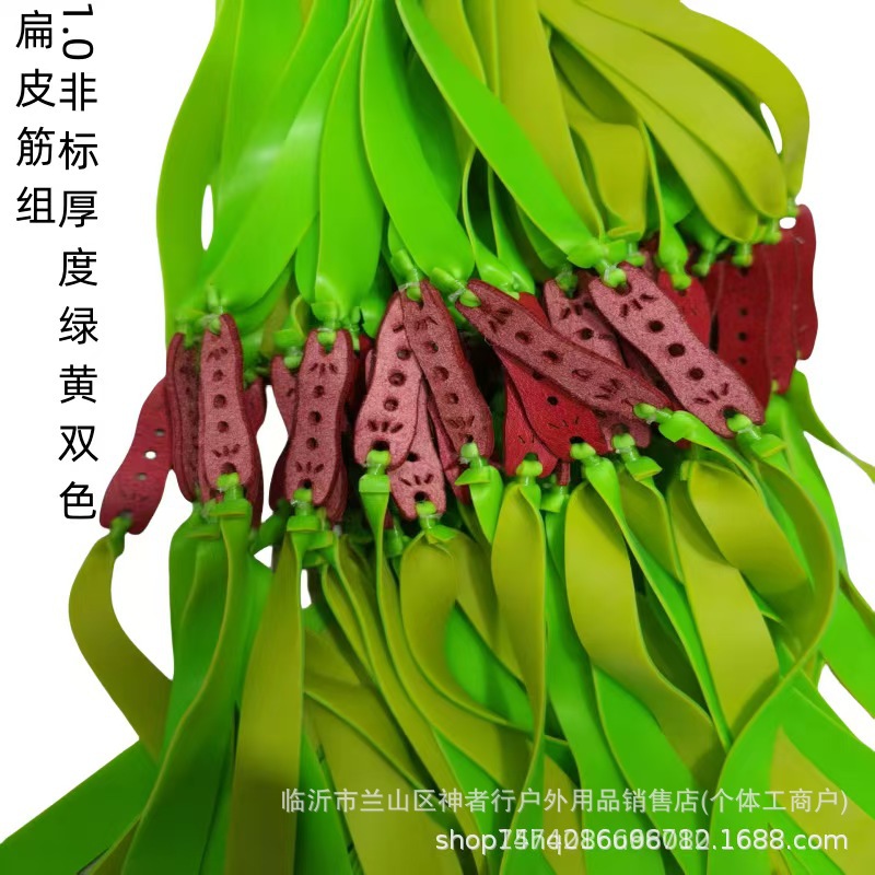 Slingshot Flat Rubber Band Set 1.0 Thickeneded Thickness Flat Rubber Band Various Thickness Flat Rubber Band Shooting Fish Hand Guard Fish Eagle