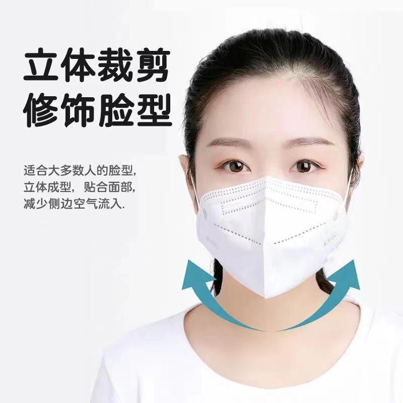 N95 Mask Individually Packaged Stereo Five-Layer Protective Kn95 Mask with Breathing Valve Disposable Independent Packaging