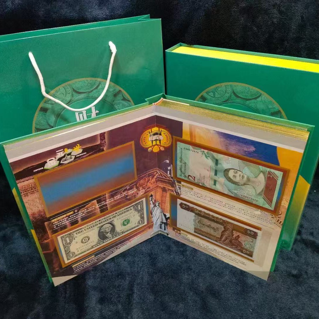 Wealth Supreme 58 Foreign Currency Album Coin Album Foreign Stamps Coins Banknotes Collection Album