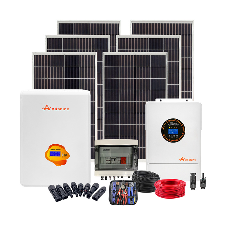 Community Full Set of Solar Power Supply System 220V Household Energy Storage Battery All-In-One Machine Home Photovoltaic Power Generation Set