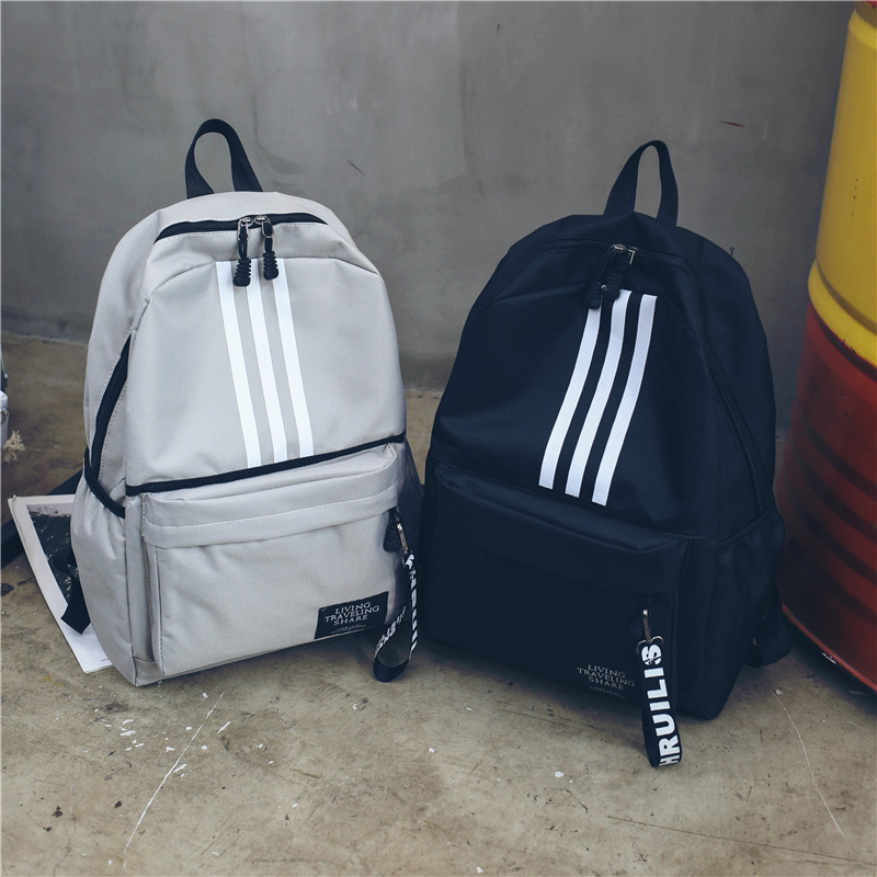 2024 New Backpack Men's Large Capacity Couple Backpack College Senior high school Student Schoolbag Campus Travel Trendy Double Back