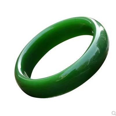 Glass Jade Bracelet, Jade Powder Spinach Green Women's Bracelet, Jade Bracelet Supply, Imitation Jade Bracelet Wholesale
