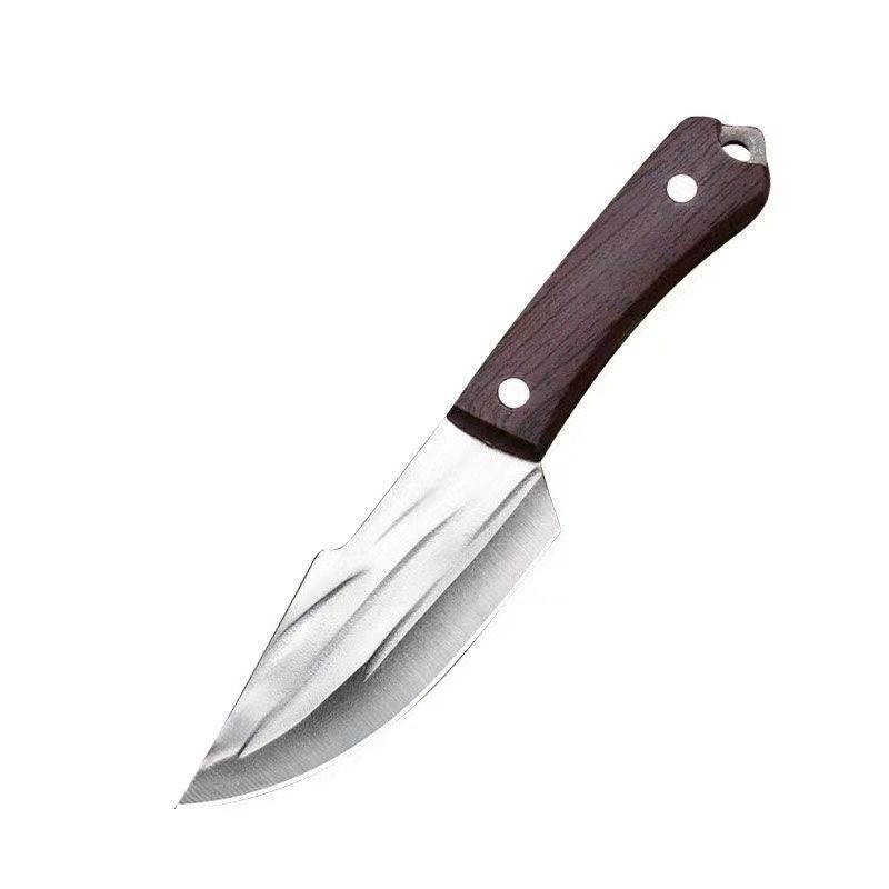 Mongolian hand-held meat knife high manganese steel forged pure hand-cut meat barbecue knife to eat meat hand-held steak fruit knife