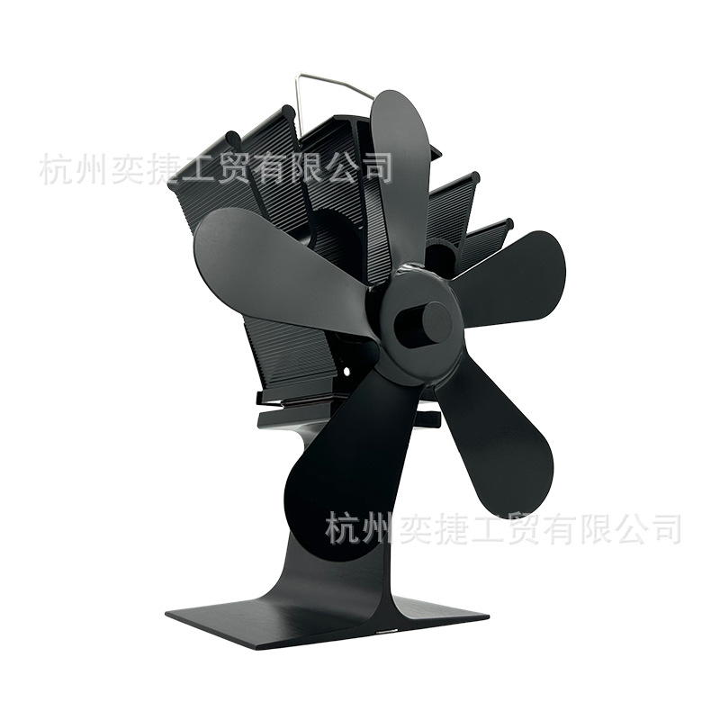 Thermal Circulation Fireplace Fan Household European and American Thermal Power High Temperature Resistant Large Air Volume Indoor Thermal Energy Electric Fireplace Fan