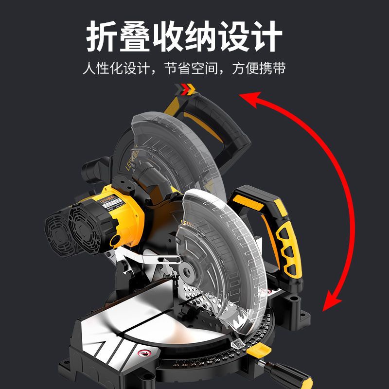 American Rea Saw Aluminum Machine Cutting Machine Multi-Functional 45-Degree High-Power Aluminum Alloy High-Precision Miter Saw Aluminum Machine