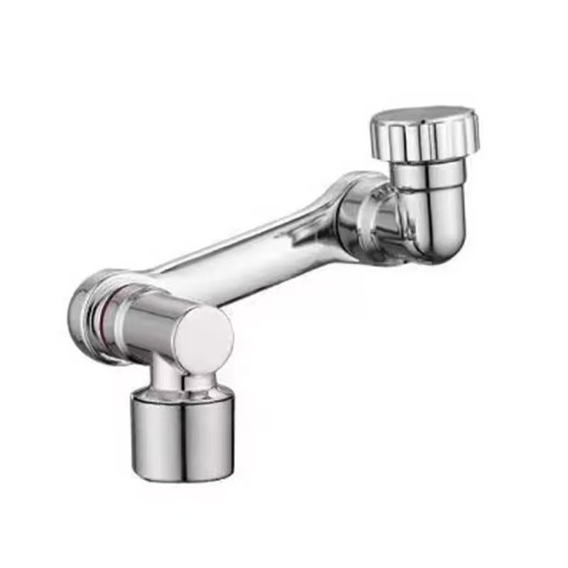 Universal Faucet Mechanical Arm with Rotatable Spout, Anti-Splash Device, Compatible with Kitchen Sink Faucet Aerator