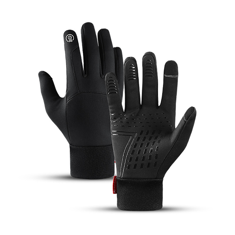 Autumn and Winter Outdoor Velvet Warm Gloves for Men, Windproof and Coldproof Touch Screen Skiing and Cycling Sports Gloves for Women Wholesale