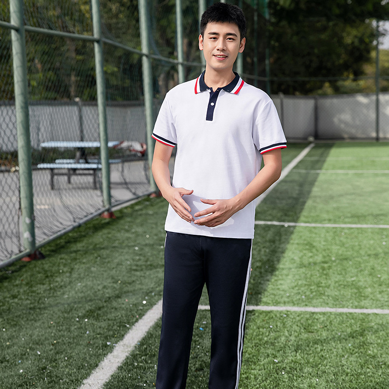 22 New Summer Short-sleeved Primary School Junior High School High School School Style School Uniform Suit for the Opening Ceremony of the Games Class Uniform