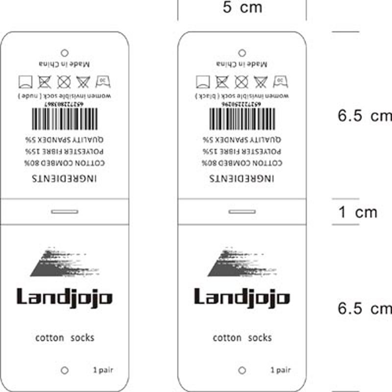 Sock Card Packaging Customization, Clothing Trademark Tag Printing, Custom-Made Cards of Various Shapes, Free Design
