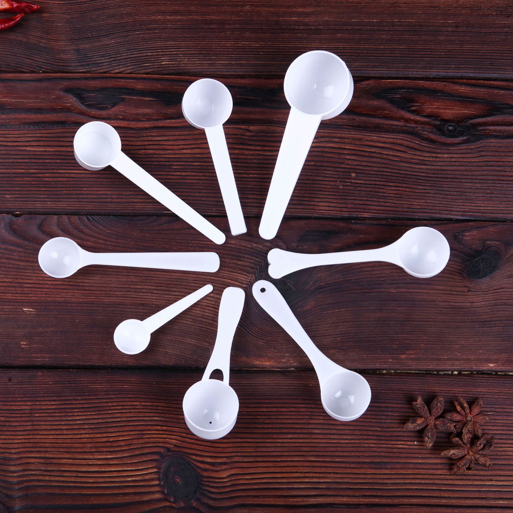 T factory milk powder spoon wholesale 0.5g1g2g3g5g10g quantitative small spoon kitchen plastic measuring spoon LOGO
