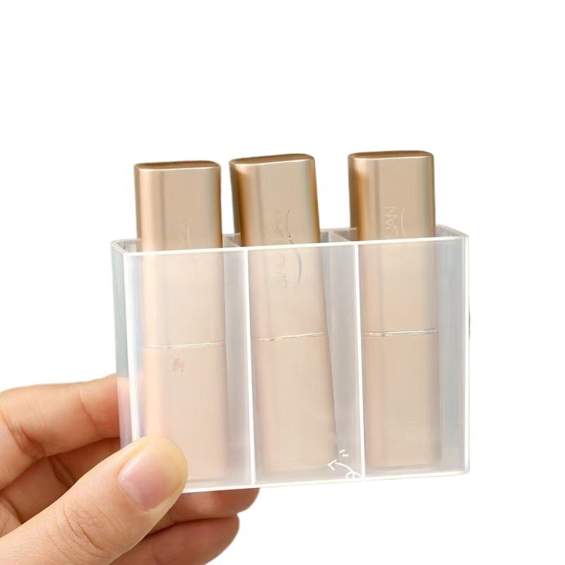 Wall-mounted Lipstick Box Mirror Cabinet Storage Non-perforated Lipstick Storage Box Hanging Wall-mounted Chalk Desktop Transparent Storage