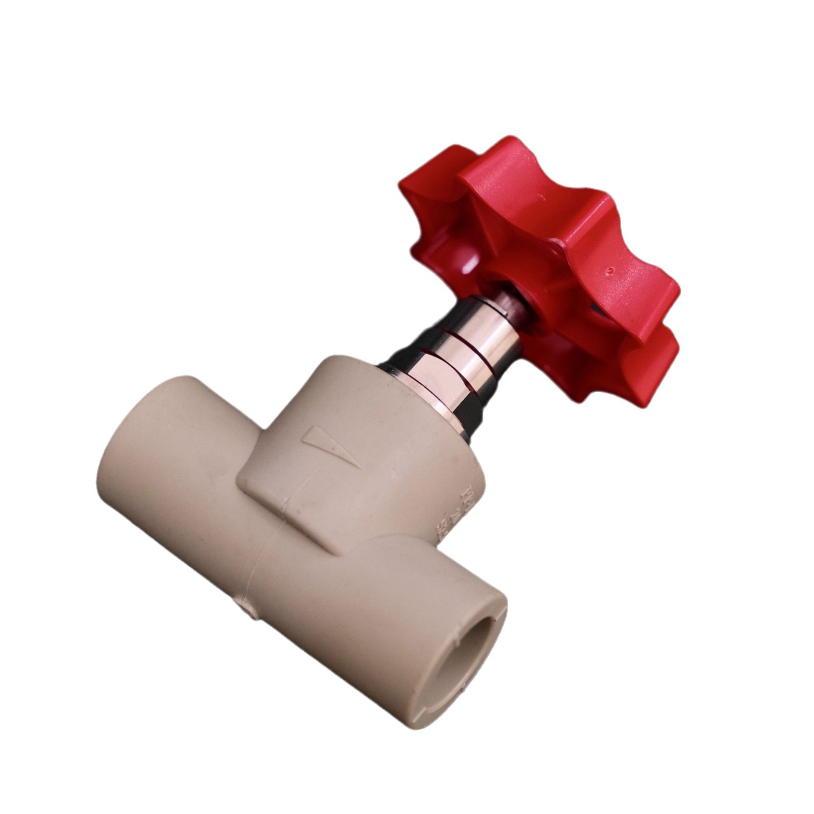 Manufacturers Supply Fine Imitation Joint Plastic Gray PPR Water Supply Pipe Fittings Circlip Type Stop Valve 202532 Valve Core Cutout