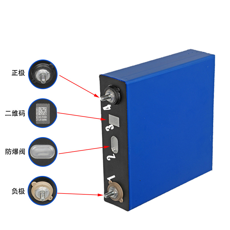 Era 3.2V120Ah Lithium Iron Phosphate Battery Power Cell Solar Energy Storage Electric Vehicle Battery Pack 12V