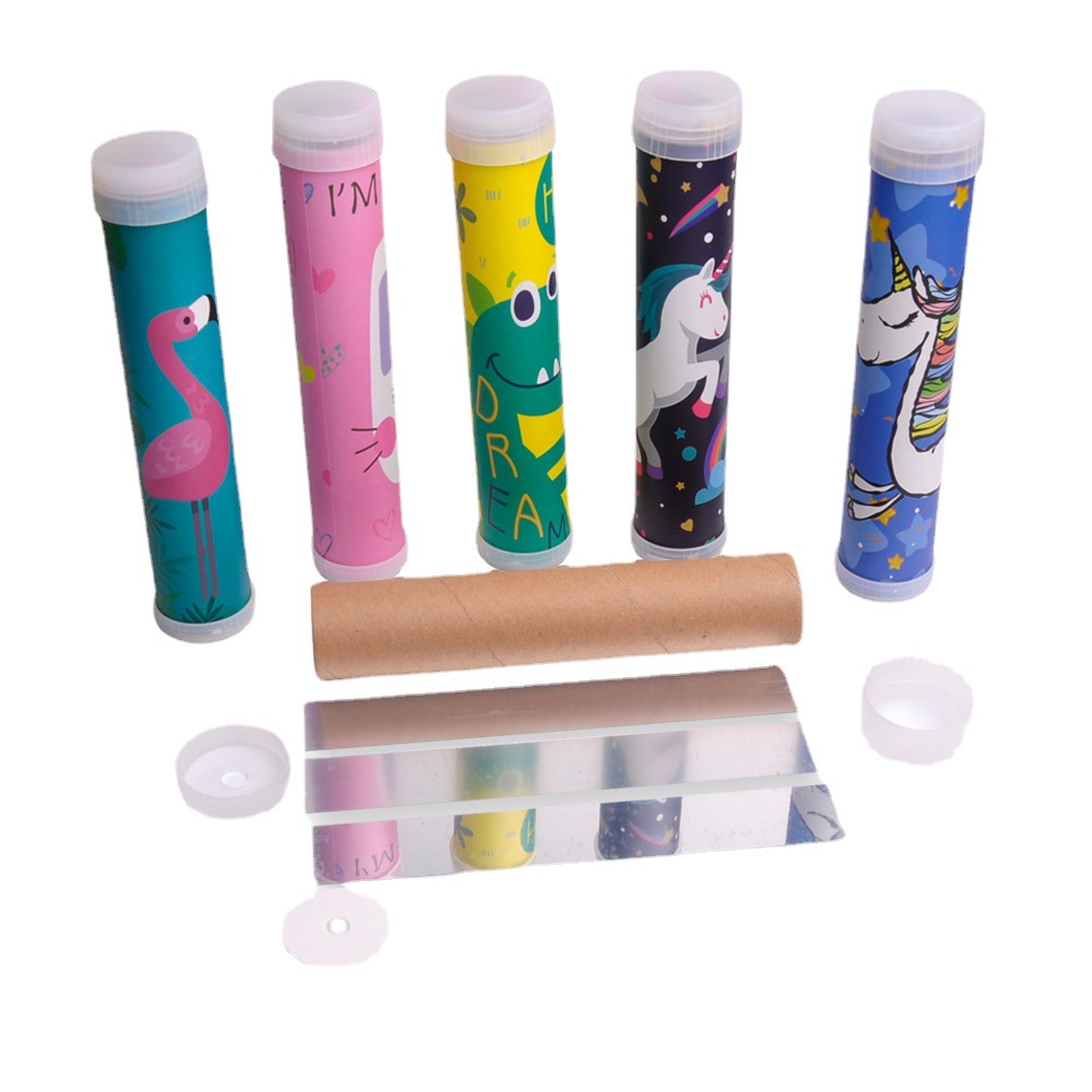 DIY Kaleidoscope Cross-Border Amazon Wholesale Toys Paper Cartoon Kidsren's Night Market Street Stall Supply Fun Gifts